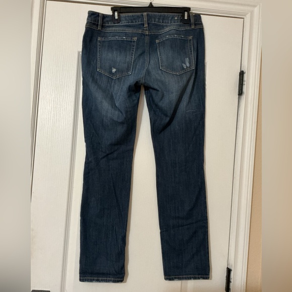 CABI slim boyfriend capri denim jeans sz 8 - Picture 5 of 10